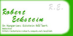 robert eckstein business card